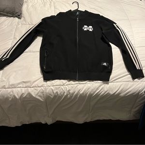 Mississippi State Adidas full zip knit sweater/sweatshirt